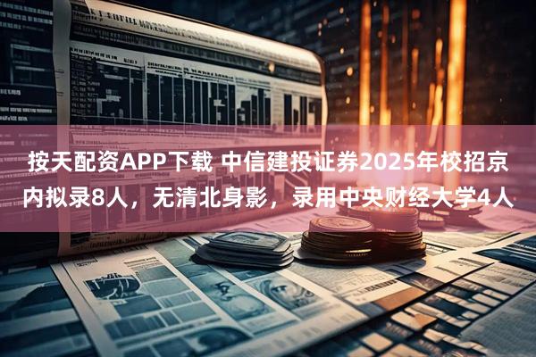 按天配资APP下载 中信建投证券2025年校招京内拟录8人，无清北身影，录用中央财经大学4人